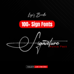100+ Signature Fonts Bundle