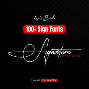 100+ Signature Fonts Bundle