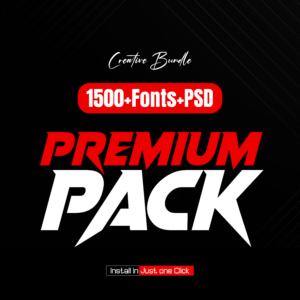 1500+ Fonts Bundle