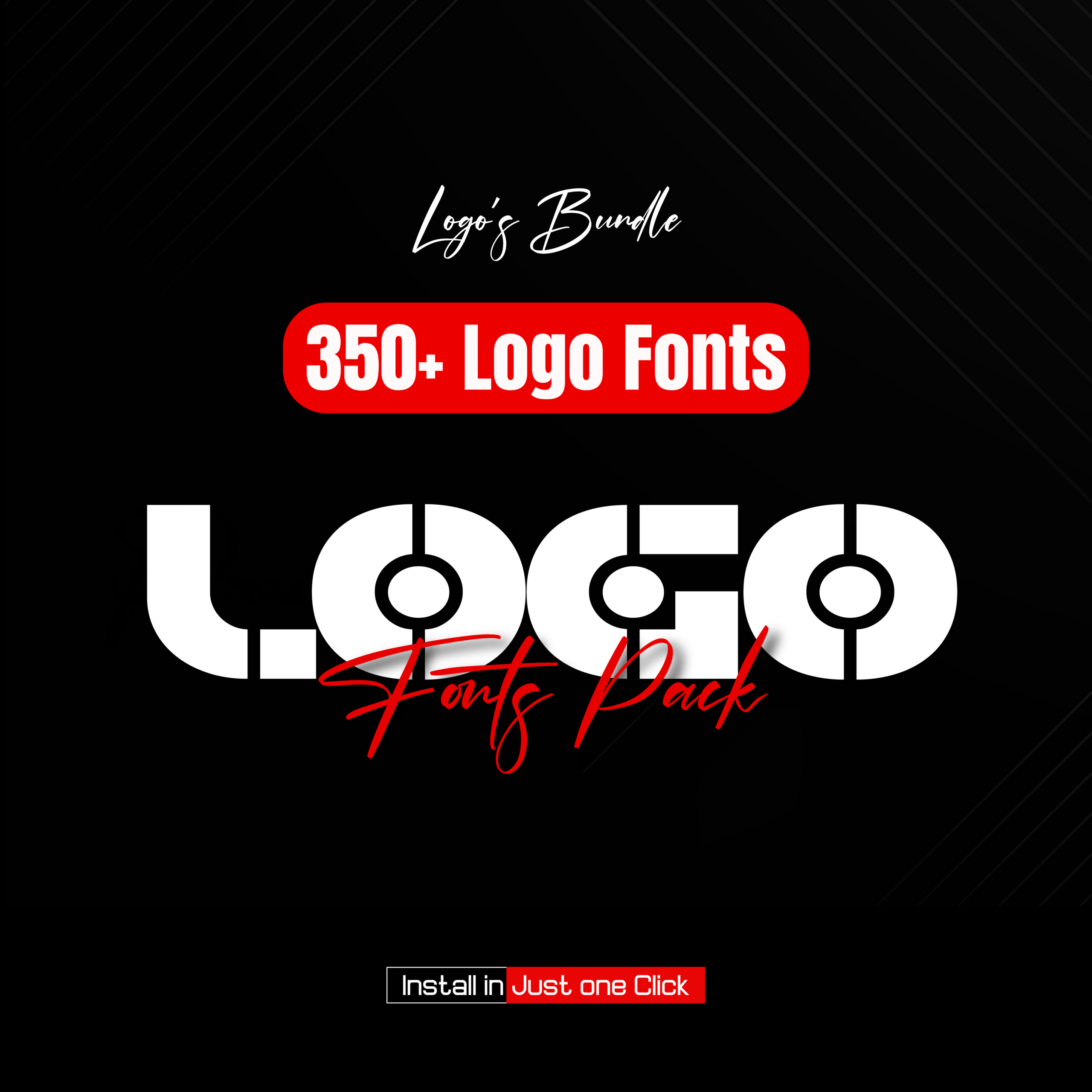 350+ Logo Fonts Bundle