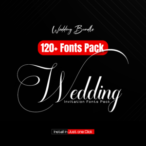 120+ Wedding Fonts Bundle