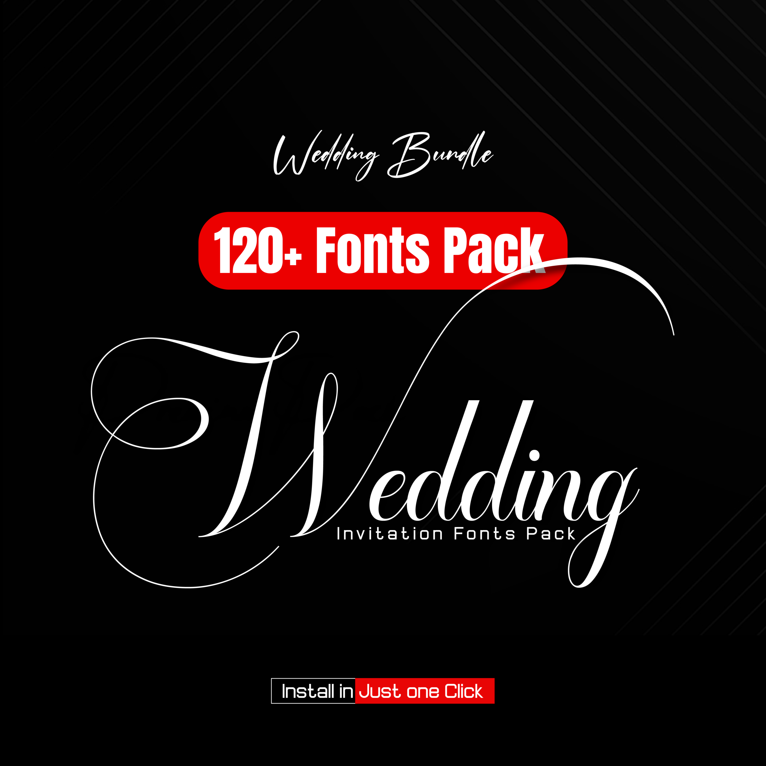 120+ Wedding Fonts Bundle