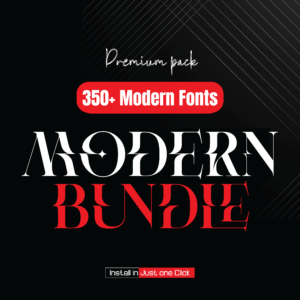 350+ Modern Fonts Pack 2026